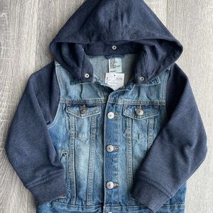 H&M Jean jacket with hood